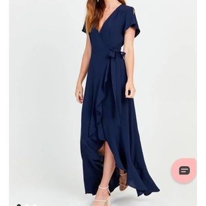 Altar’d State Springvale Maxi Dress in Navy